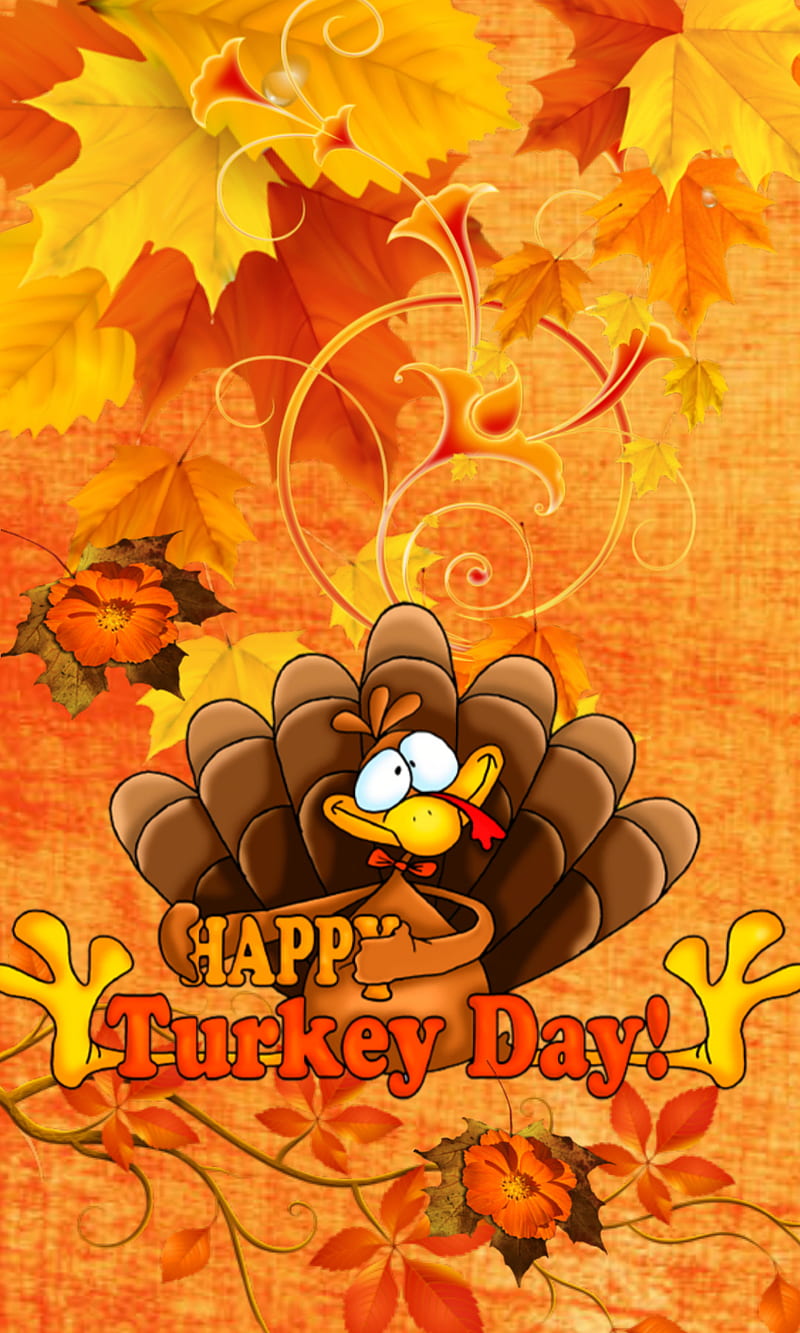 happy turkey day, autumn, HD phone wallpaper