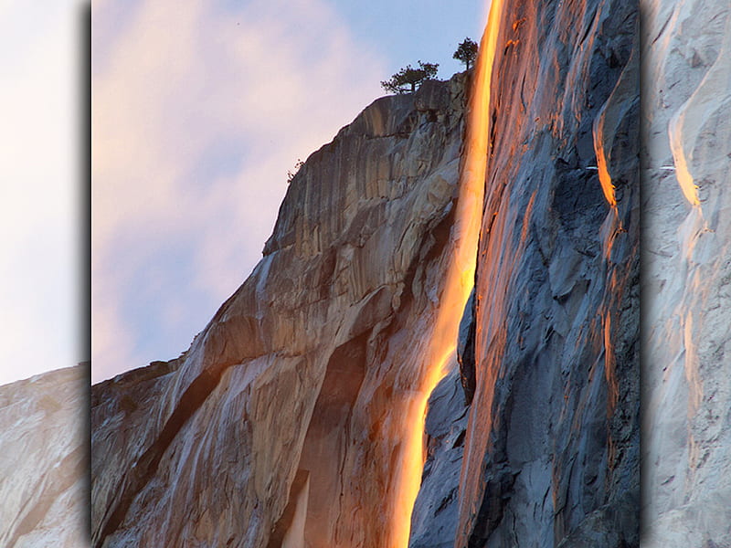 Yosemite Falls at Twilight 1 sierra nevada range, california, anon, waterfalls, yosemite, graphy, josh anon, national park, scenery, landscape, HD wallpaper