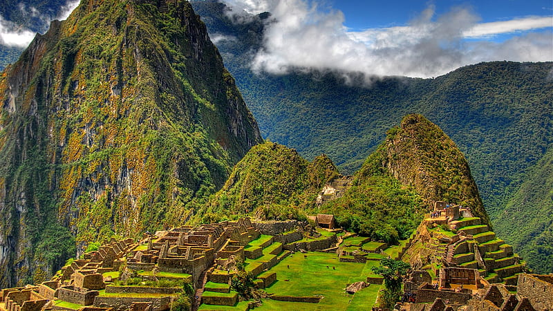 Machu Picchu, 15th Century, 7970 feet above sea level, Inca, Peru, Citadel, HD wallpaper