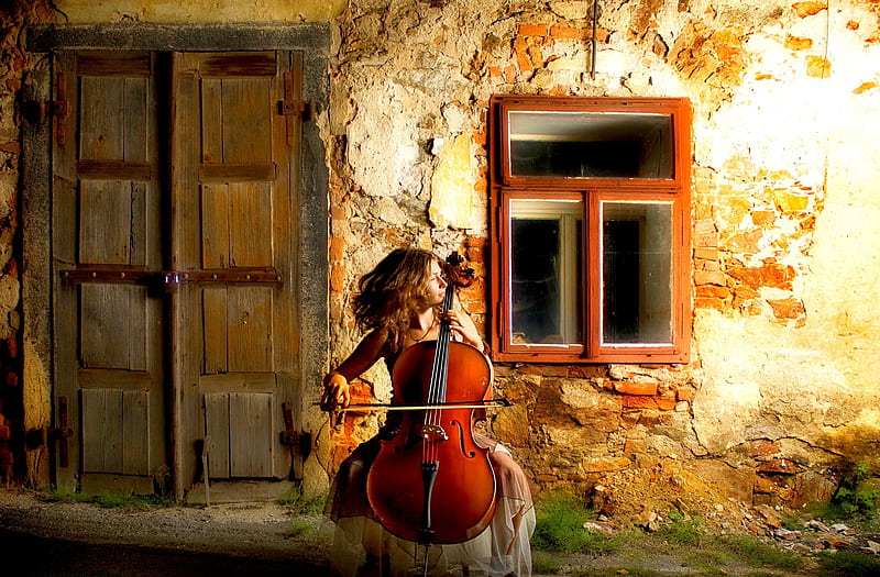 RHYTHM of CELLO, Music, Cello, people, Women, person, Musical, Instruments, HD wallpaper