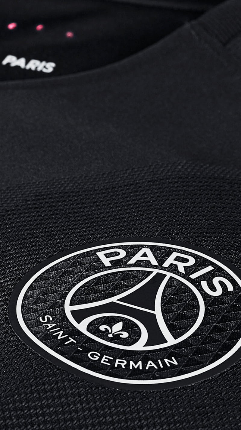 PSG Black, foot, logo, paris saint germain, HD phone wallpaper