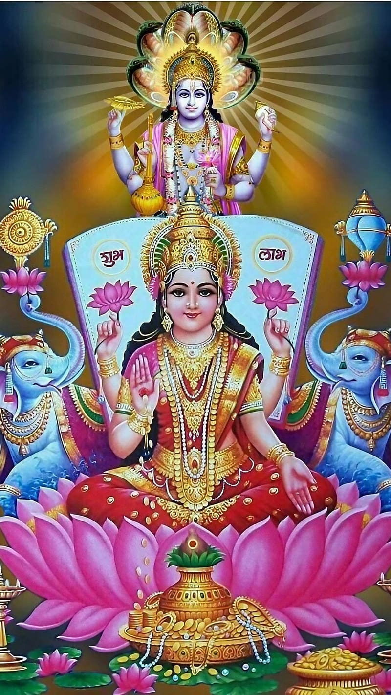 Maa Laxmi, Lord Vishnu Background, goddess of wealth, lakshmi maa ...