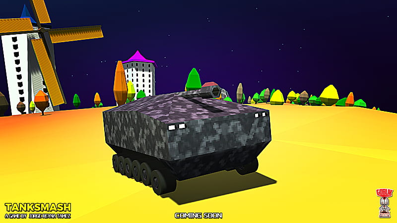 The C630 Tank Model, poster, game art, 3d art, game, lowpoly, unity3d, tank, tanksmash, indie, 3d, planet, HD wallpaper