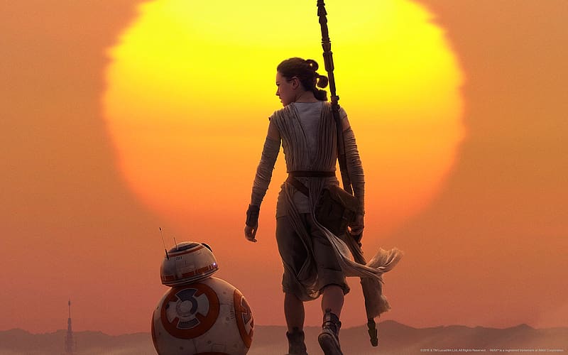 Star Wars, Movie, Star Wars Episode Vii: The Force Awakens, Rey (Star Wars), Bb 8, HD wallpaper