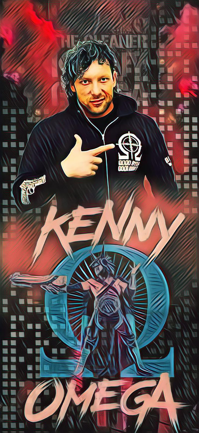 Download Kenny Omega Sephiroth Wrestle Kingdom 17 Event Wallpaper   Wallpaperscom