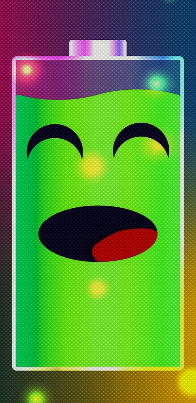 Battery, happy, full, perfect, green, emoji, smile, awesome, r, HD phone wallpaper