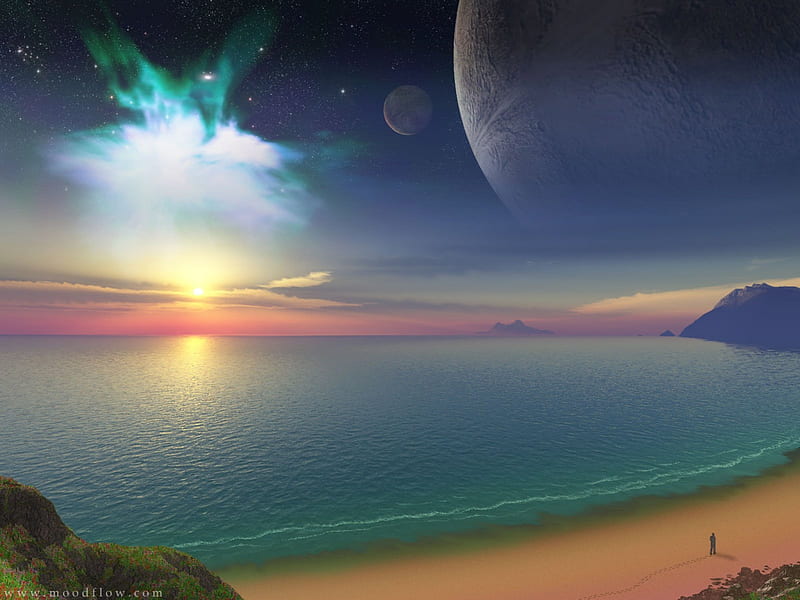 WALKING WITH ORION, beach, orion, HD wallpaper