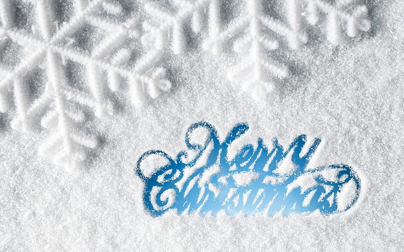 Merry Christmas snow-High Quality, HD wallpaper
