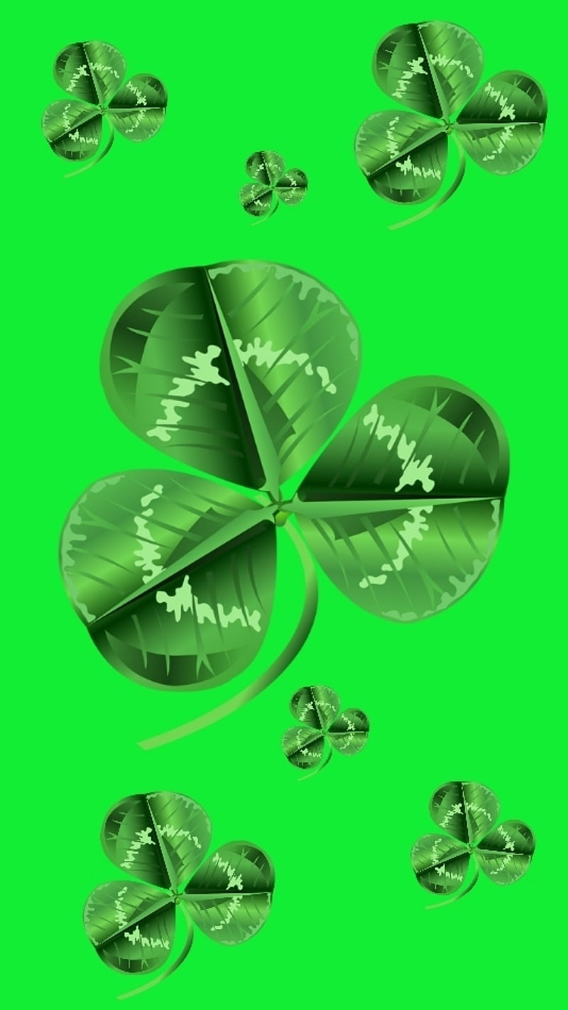 Lucky clover, clover, green, luck, st patricks day, HD phone wallpaper