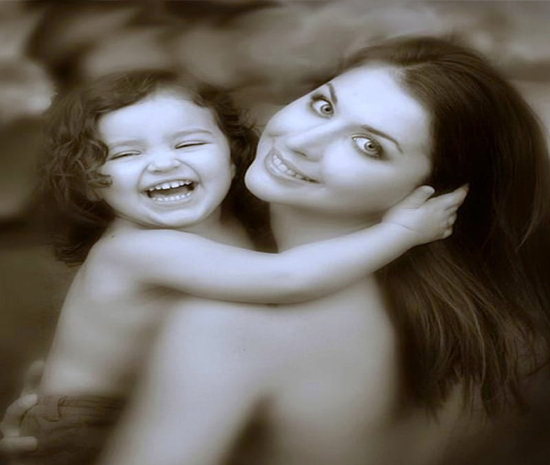 Joy of motherhood, smiles, child, Mother, love, HD wallpaper