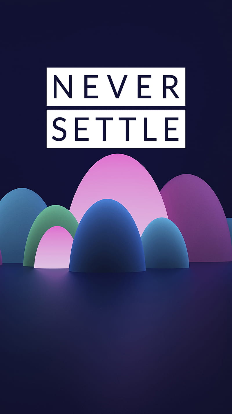 Never Settle, 929, abstarct, bokeh, purple, HD phone wallpaper