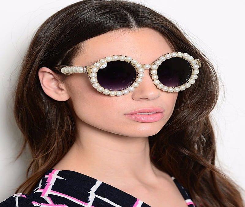 Woman With Pearl Glasses, Glasses, Model, Female, Woman, Pearl, HD ...