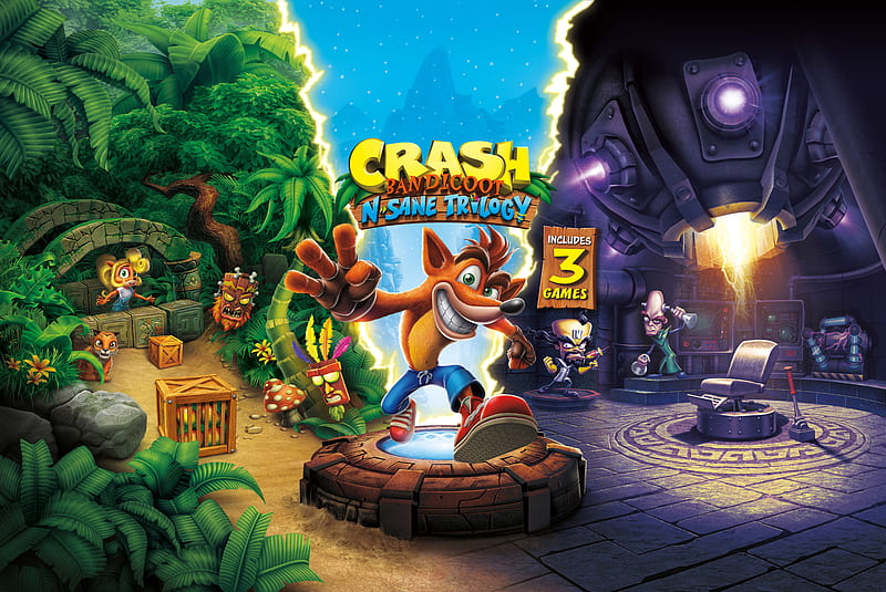 Crash Bandicoot N Sane Trilogy 10k, crash-bandicoot-n-sane-trilogy, 2017-games, games, HD wallpaper