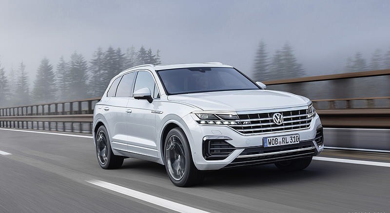 2019 Volkswagen Touareg R-Line - Front Three-Quarter, car, HD wallpaper ...