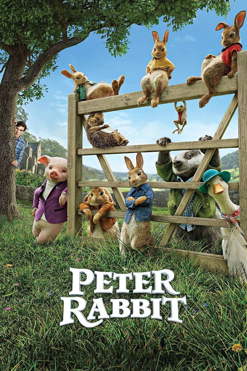 Peter Rabbit, 2018, movie, poster, HD phone wallpaper