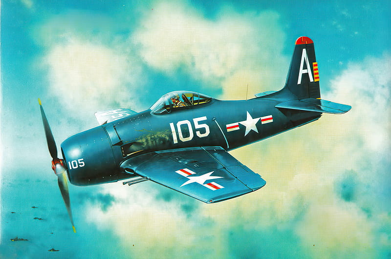 Military Aircraft, Grumman F8F Bearcat, Aircraft, Warplane, HD wallpaper