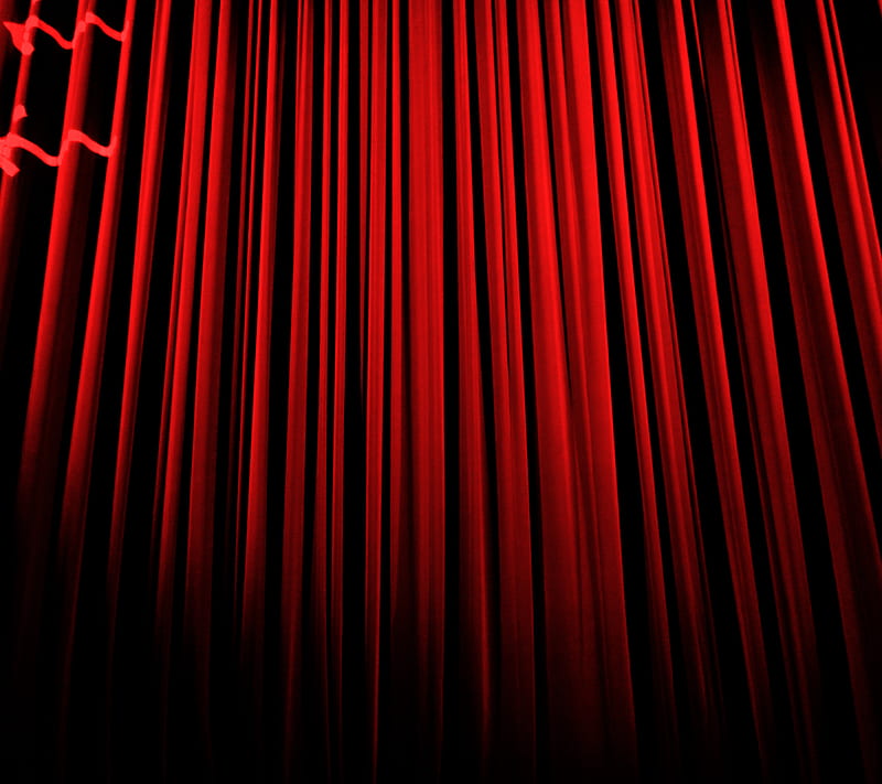 red curtain, calm, cinema, cool, curtain, nice, theatre, HD wallpaper