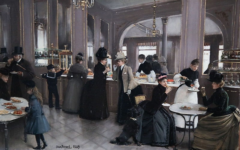 jean beraud, parisian aristocracy, 1889, aristocracy parisenne, HD wallpaper