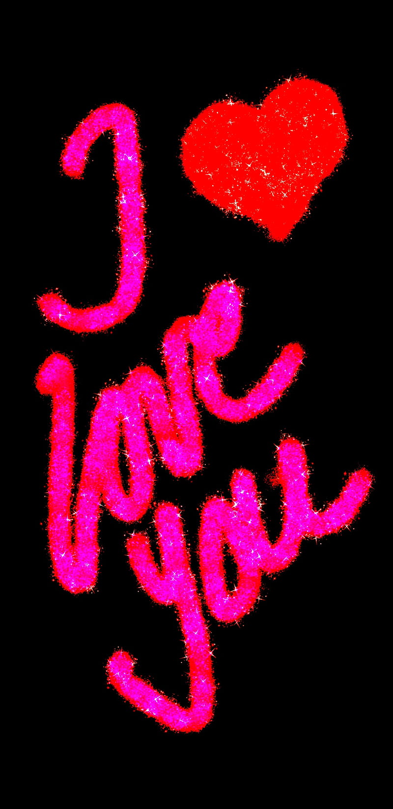 Luv u, love, os, i love you, heart, red, black, pink, bright, HD ...