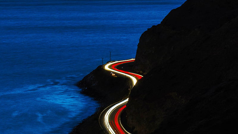 Timelapse Road, time-lapse, road, graphy, HD wallpaper