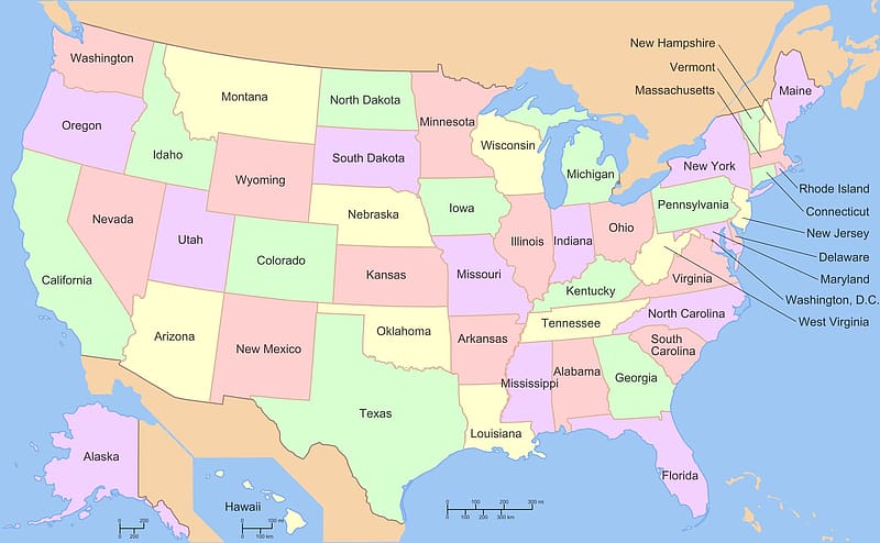 Usa, Map, Misc, Usa Map, United States Of America Map, Map Of The Usa ...