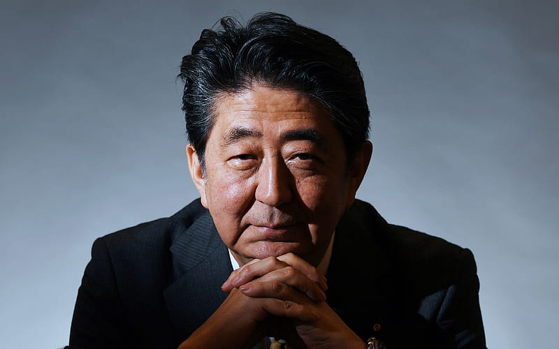 Shinzo Abe, 2019, japanese politician, Japanese Prime Minister, portrait, Shinzo Abe hoot, HD wallpaper
