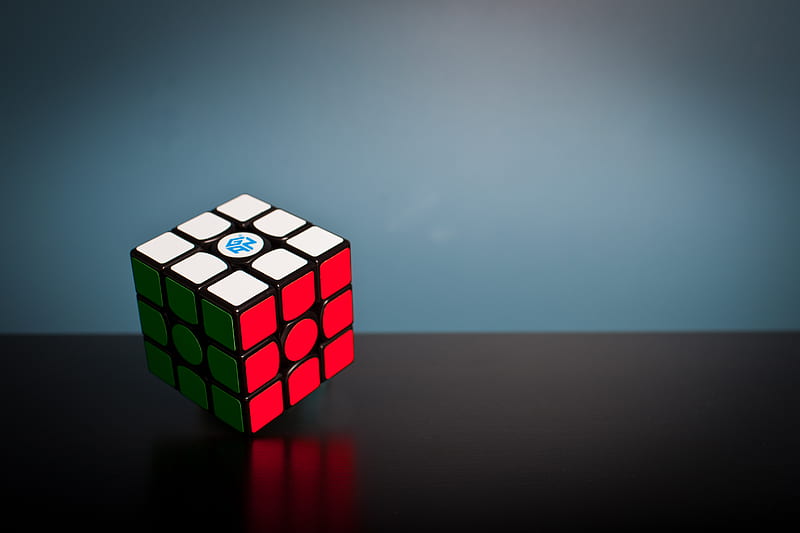 solved 3x3 Rubik's Cube, HD wallpaper