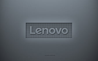Lenovo logo, gray creative background, Lenovo emblem, gray paper texture,  Lenovo, HD wallpaper | Peakpx