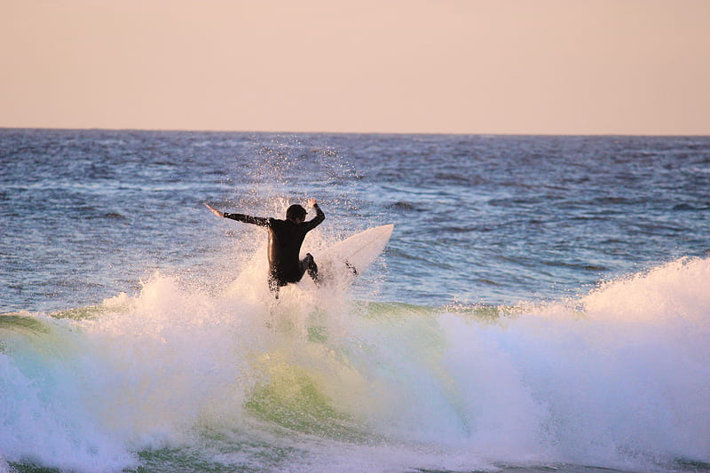 surfing, surf, wave, spray, HD wallpaper