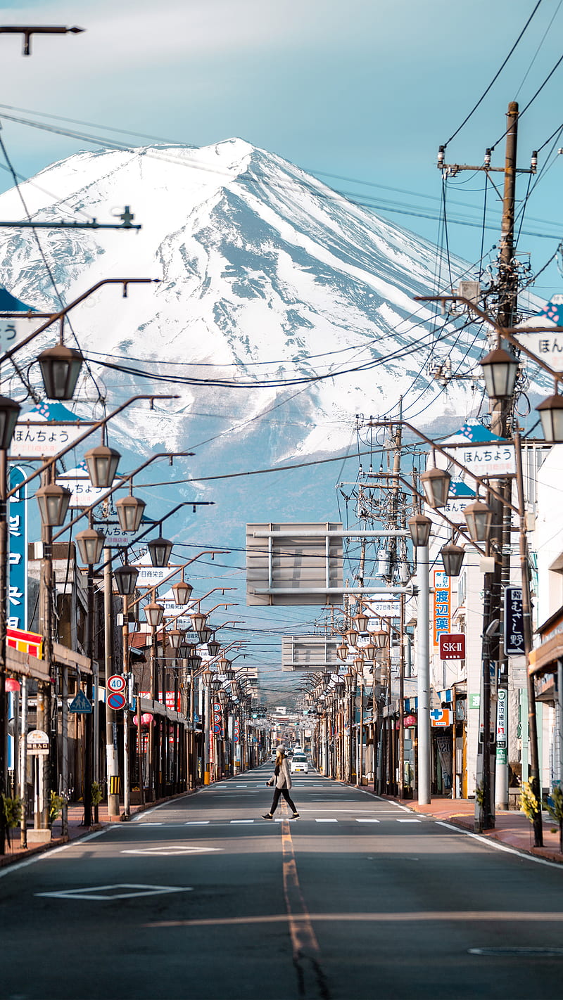 Mount Fuji Street, Demas, demasrusli, fujiyoshida, instagram, japan, mount fuji, mt fuji, graphy, street graphy, tiktok, travel, HD phone wallpaper