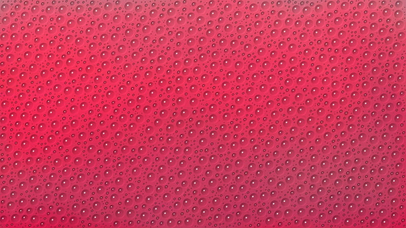 red water drops, water on , little drops, condensation, rain on red, HD wallpaper