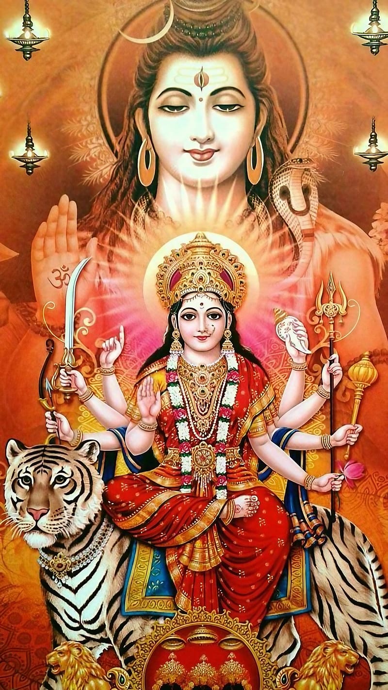 Durga Mata Ka, Lord Shiva Background, goddess, mahadev, devi maa ...