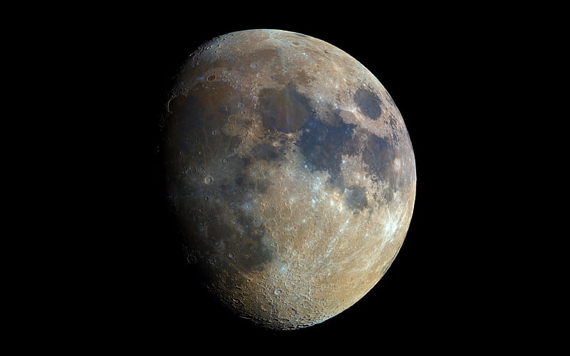 Moon, Earth satellite, open space, Universe, HD wallpaper