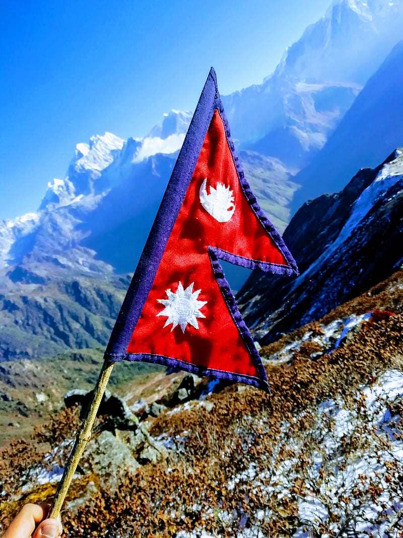 Nepal, flag, nepal flag, HD phone wallpaper
