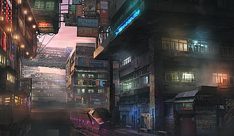 Cyberpunk 2077 City Buildings 4K Wallpaper #3.2259