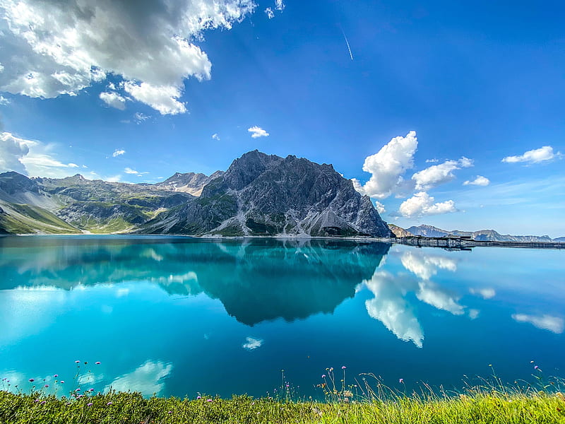 Lakes, Lake, Alps, Austria, Cloud, Mountain, Reflection, HD wallpaper |  Peakpx