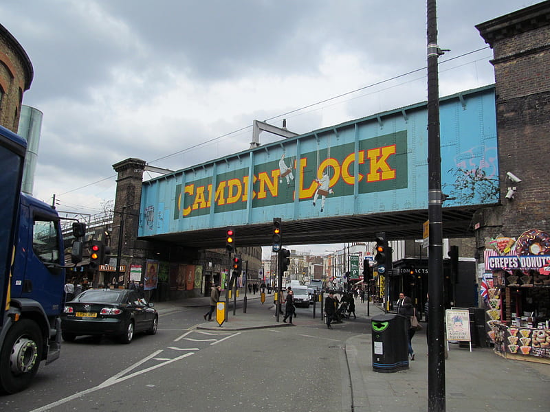 Camden Lock Bridge, Structures, Bridges, London, Architecture, HD wallpaper