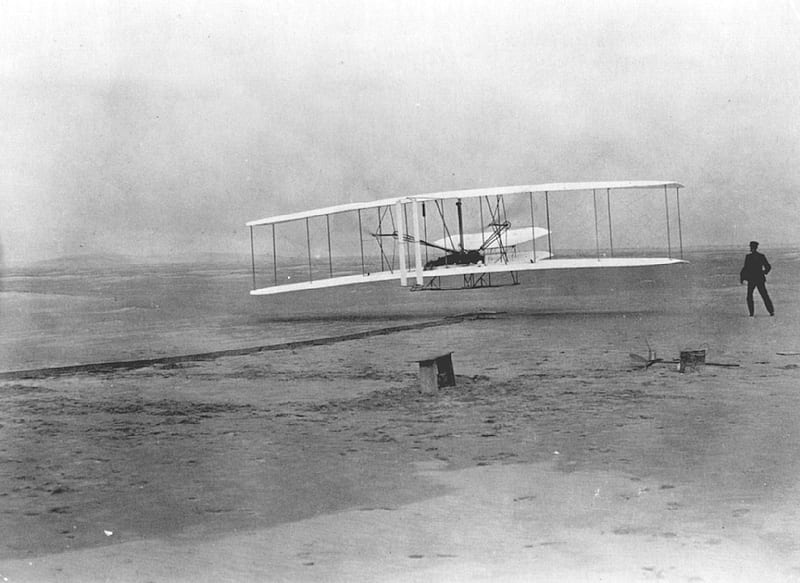 1903 Wright Flyer (First Flight), wright brothers, aircraft, airplane, first flight, HD wallpaper