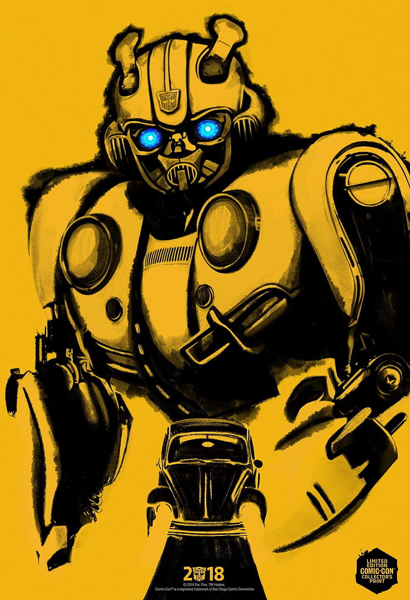Bumblebee, transformers, vw, yellow, marvel, man, hood, school, HD phone  wallpaper | Peakpx
