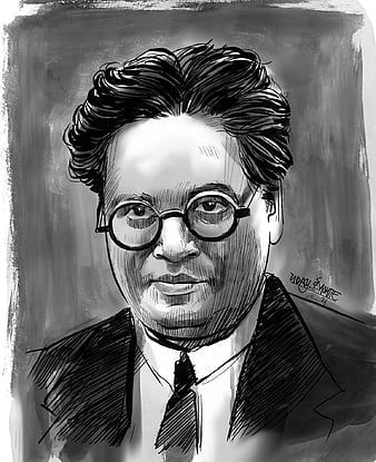 Black Simple Indian Great Ambedkar, Bed Drawing, Great Drawing, Great Sketch  PNG Transparent Clipart Image and PSD File for Free Download