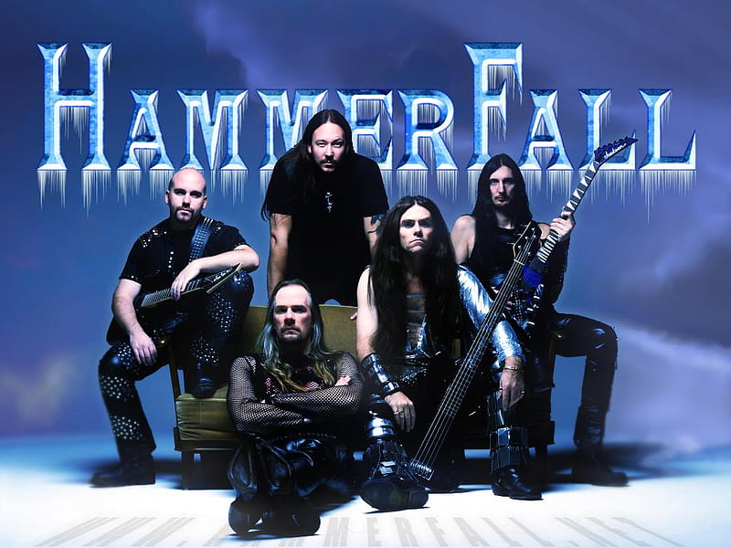 Hammerfall, metal, logo, music, band, heavy, hammer, HD wallpaper