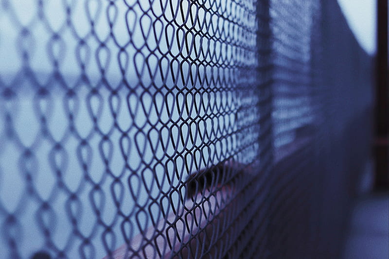 mesh, fence, fencing, metal, cells, HD wallpaper