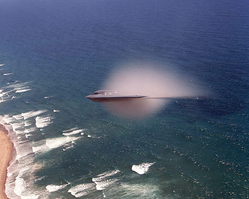 B-2., beach, mach, bomb, HD wallpaper