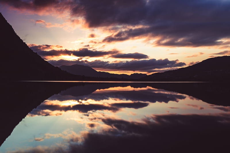 Lake Reflection, lake, reflection, nature, HD wallpaper