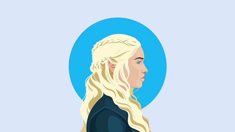Daenerys Targaryen Game Of Thrones Minimal , daenerys-targaryen, game-of-thrones, tv-shows, minimalism, minimalist, artist, artwork, digital-art, HD wallpaper