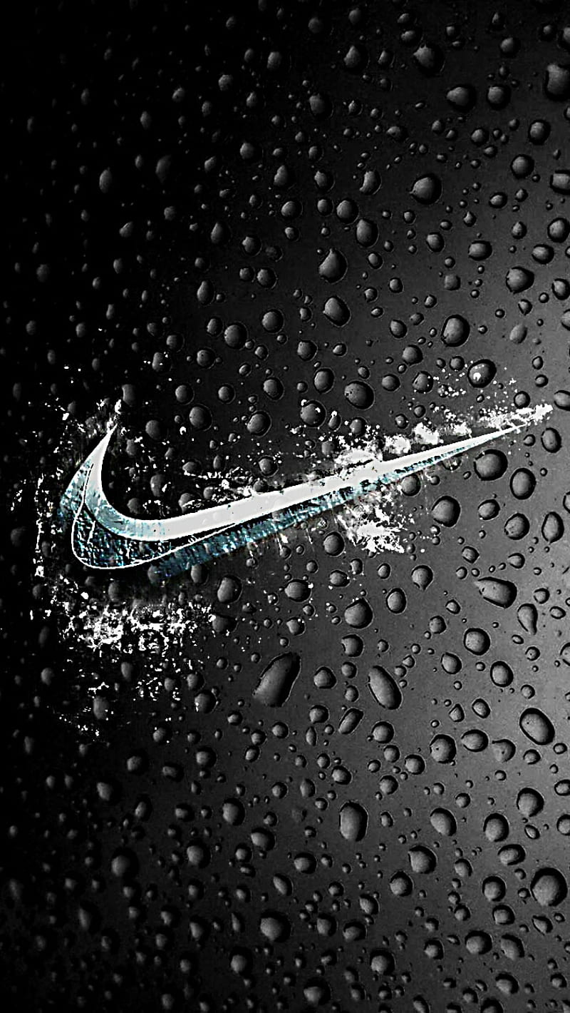 Rainy nike splash, brands, logos, nike, splash, water, HD phone wallpaper
