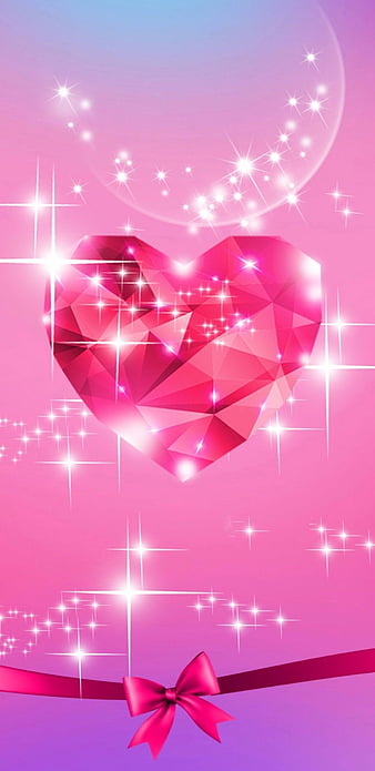 Glitter hearts on pink background Valentines day and love concept Square  Stock Photo  Alamy