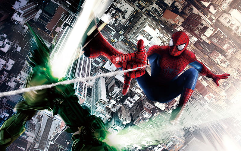 The Amazing Spiderman 2, Heros, Goblin, Green, Amazing, Spiderman 2, Marvel, HD wallpaper