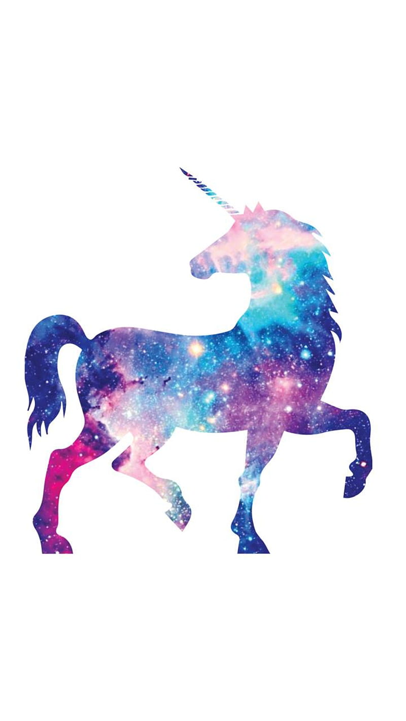 Galaxy unicorn, ark, cute, unicorns, HD phone wallpaper