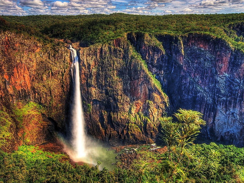 Wallaman Falls - Queensland - Australia, Waterfalls, Queensland, Australia, Wallaman Falls, HD wallpaper